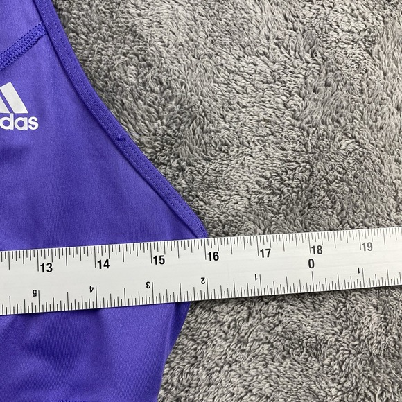 Adidas Techfit Sportsbra Womens Large Purple Activewear Sporty - Picture 6 of 10